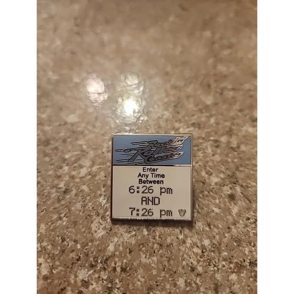 Disney World - Hidden Mickey - FastPass Fast Pass Rock N Roller Coaster Pin - Picture 1 of 2